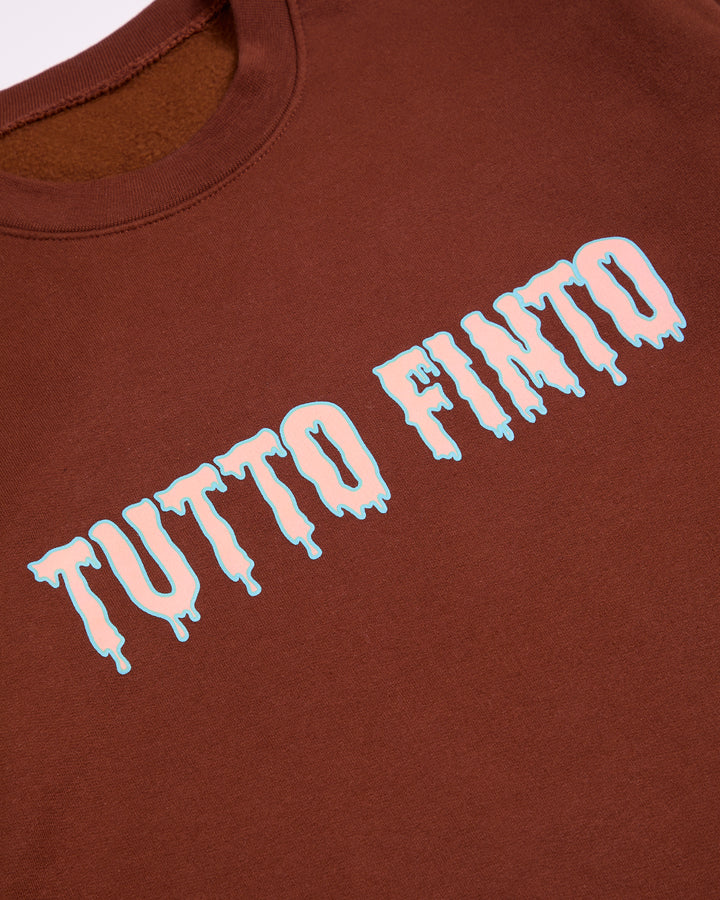Felpa Tutto Finto Marrone